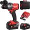 Дриль-шуруповерт з ударом акумуляторний безщітковий MILWAUKEE, M18 FPD3-502X, 158Нм (зарядний пристрій М12-18 FC, 2 акумулятори (4933479860)