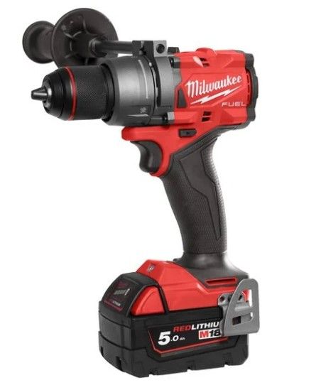 Дриль-шуруповерт з ударом акумуляторний безщітковий MILWAUKEE, M18 FPD3-502X, 158Нм (зарядний пристрій М12-18 FC, 2 акумулятори (4933479860)