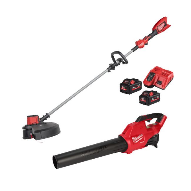 Набір інструмента садового акумуляторного MILWAUKEE M18 FPP2OP3-852 (зарядний пристрій M12-18FC, акумулятори М18 НВ8 8Аг та М18 (4933492818)