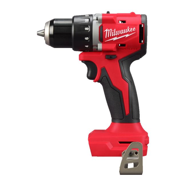 Дриль-шуруповерт акумуляторний безщітковий MILWAUKEE, M18 BLDDRC-0, 60,5Нм, (каркас, кліпса для ременя, картонна упаковка) (4933492831)