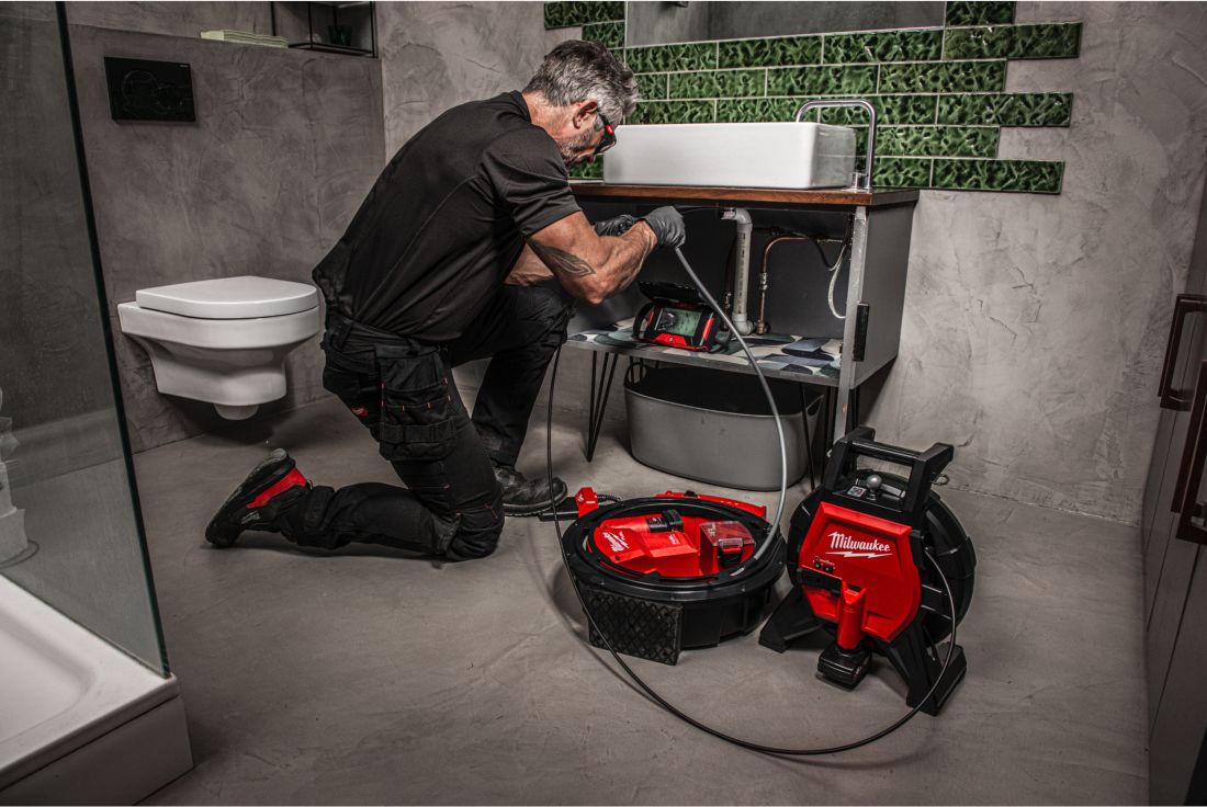 Машина прочистна акумуляторна MILWAUKEE, M12 HSFSM-0, 5м (каркас, картонне пакування) (4933498377)