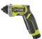 Викрутка акумуляторна RYOBI USB Lithium RSD4-120T 4В (1акум.х2Аг) 5Нм, 200об/хв (5133006210)