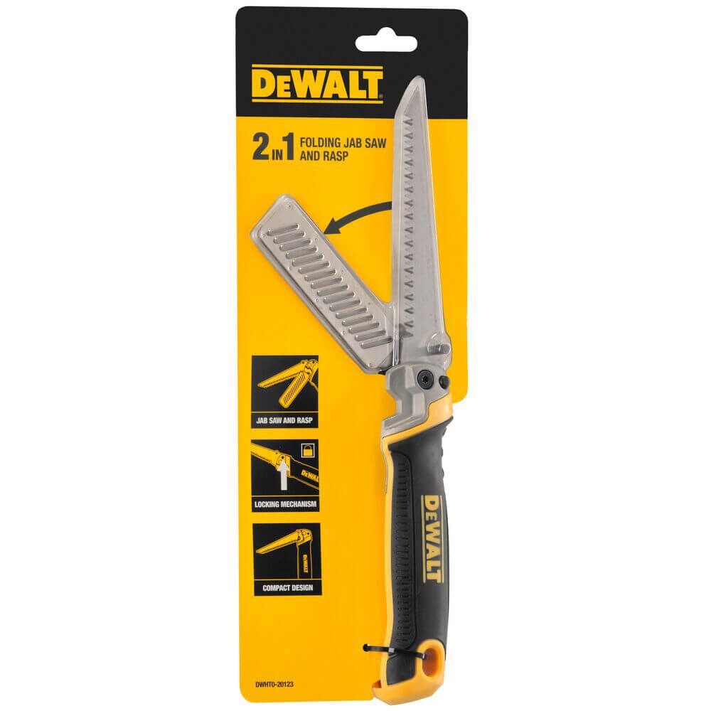 Мініножовка-рашпіль по гіпсокартону, складана DeWALT DWHT0-20123