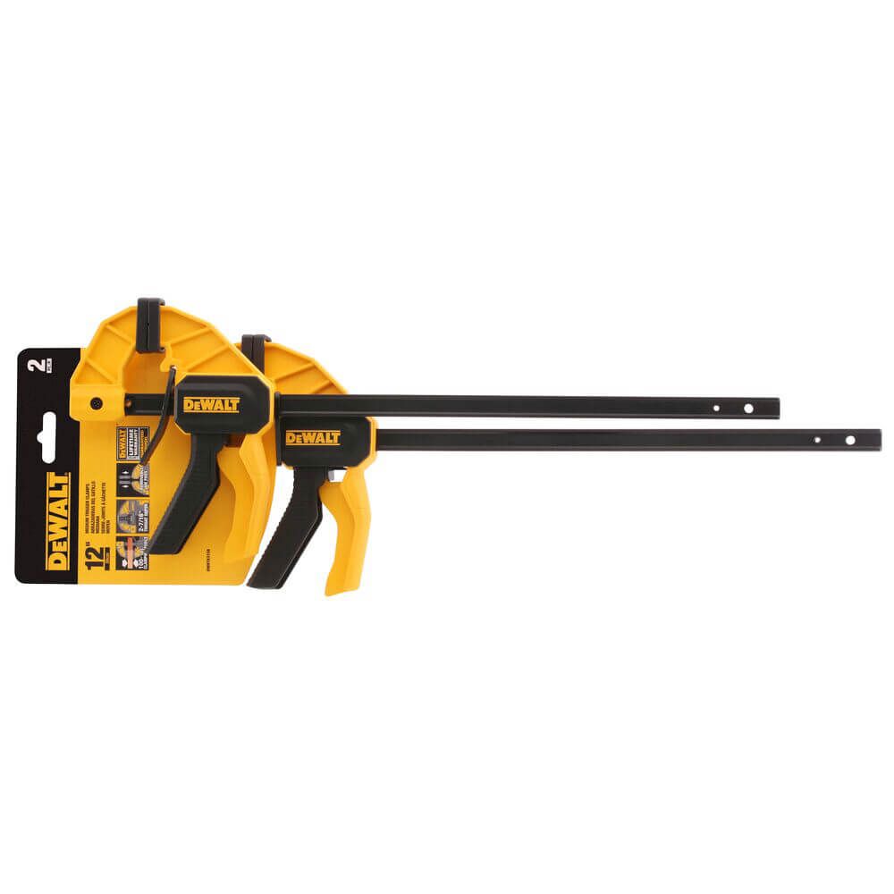 Струбцини М тригерні з максимальним зусиллям стиснення 63 кг, 2 шт DeWALT DWHT0-83158