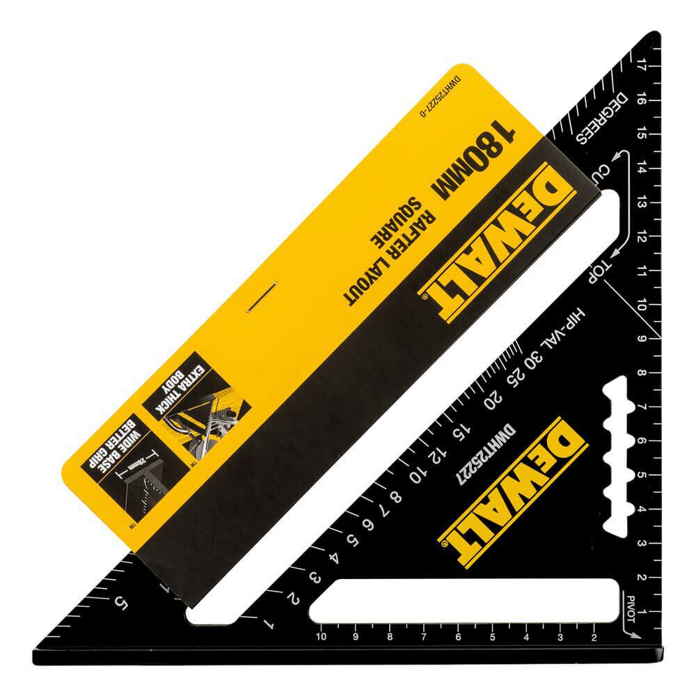 Косинець для покрівельних робіт, металевий, розміром 180 х 180 мм DeWALT DWHT25227-0