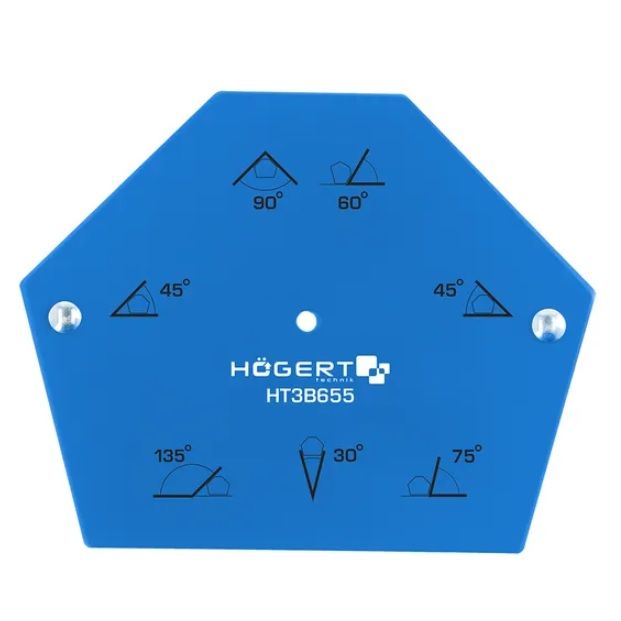 HOEGERT Магнітний кутник для зварювання 22,5кг 120х90х18 мм (HT3B656)