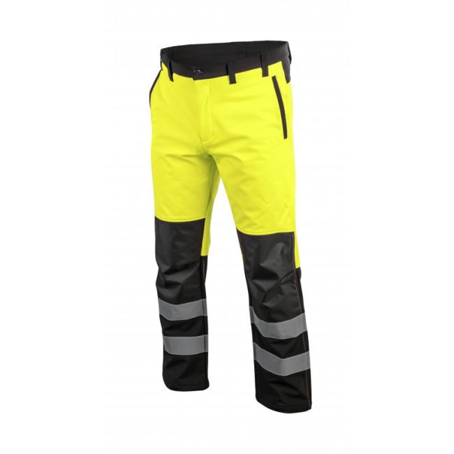 HOEGERT TRAUN Штани сигнальні SOFTSHELL жовті M (50) (HT5K337-M)