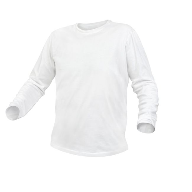 HOEGERT ILM Футболка з довгими рукавами бавовняна біла 3XL (58) (HT5K421-3XL)