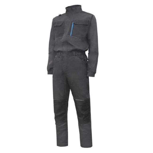 HOEGERT WURNITZ Комбінезон робочий еластичний темно-сірий 2XL (56) (HT5K820-2XL)
