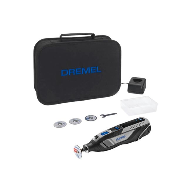 Акумуляторний мультиінструмент Dremel 8240-3/45 з акб 12V 2.0 Ah, з/п GAL 12V-20, насадками і аксесуарами, в сумці (F0138240JF)